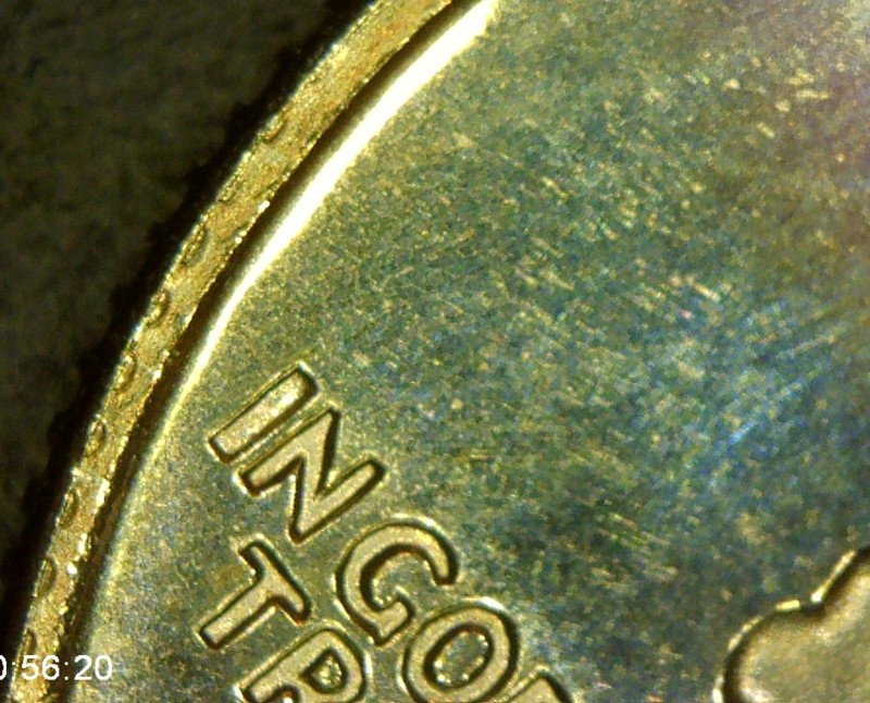 1967-SMS-Washington-Quarter-With-Unidentified-Indentations-In-Rim.